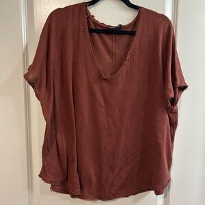 Urban Outfitters Terracotta Short Sleeve Top